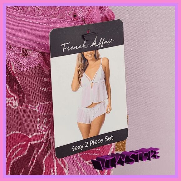 NWT 💕 French Affair Sexy 2-Piece Set Small - Chic & Luxurious #7101 💕 - Picture 4 of 6
